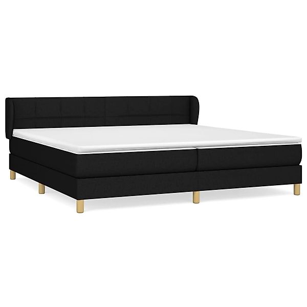 vidaXL Boxspringbett mit Matratze Schwarz 200x200 cm Stoff1372239 günstig online kaufen