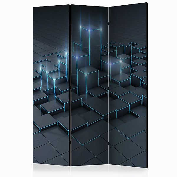 3-teiliges Paravent - Black City [room Dividers] günstig online kaufen