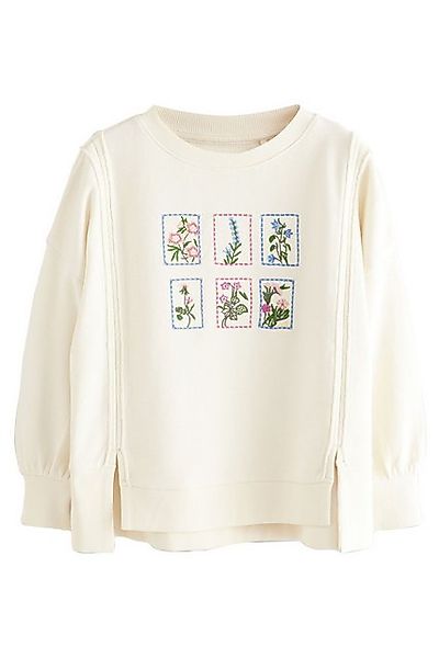 Next Sweater Übergroßes, ausgefranstes Sweatshirt Baumwolle (1-tlg) günstig online kaufen