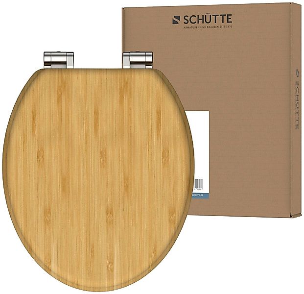 Schütte WC-Sitz Bambus (1-St), bruchsicher und kratzfest, Absenkautomatik, günstig online kaufen