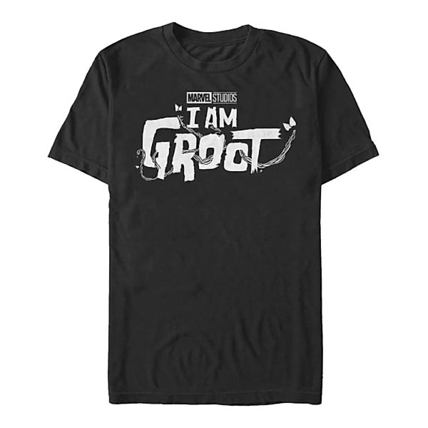 Marvel - I Am Groot - Groot White Logo - Männer T-Shirt günstig online kaufen