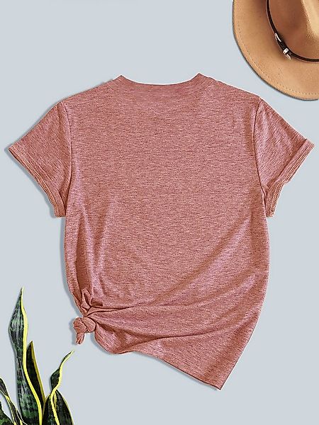 PYLIKE Kurzarmshirt Damen Sommer Casual bequemes t shirt mit Löwenzahn Prin günstig online kaufen