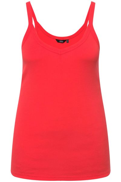 Ulla Popken Longtop Ripptop Slim V-Ausschnitt günstig online kaufen