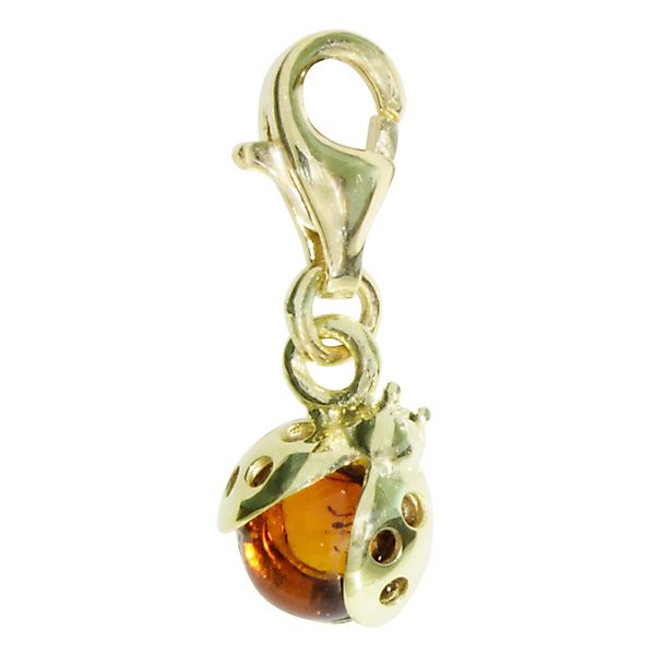 OSTSEE-SCHMUCK Kettenanhänger Ostsee-Schmuck Charm-Einhänger Marienkäfer (1 günstig online kaufen