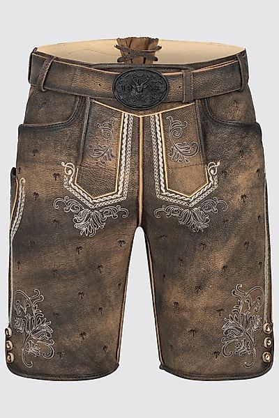 Lederhose Benni mit Gürtel günstig online kaufen