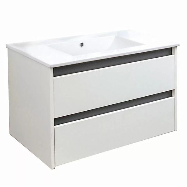 BADEDU Badezimmerspiegelschrank BYK Badmöbel Set mit Waschbeckenunterschran günstig online kaufen