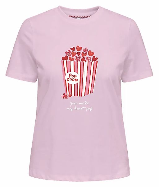 ONLY Kurzarmshirt "ONL30 KITA LIFE S/S HEART BOX TOP JRS" günstig online kaufen
