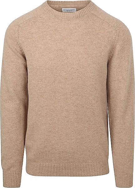 McGregor Pullover Lammwolle Melange Sand - Größe S günstig online kaufen