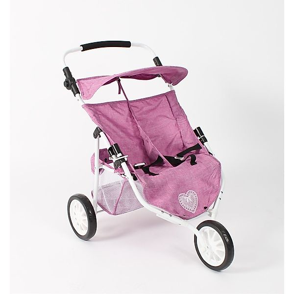 CHIC2000 Puppenwagen 697-62 Zwillings-Jogger Puppenwagen "Jeans günstig online kaufen