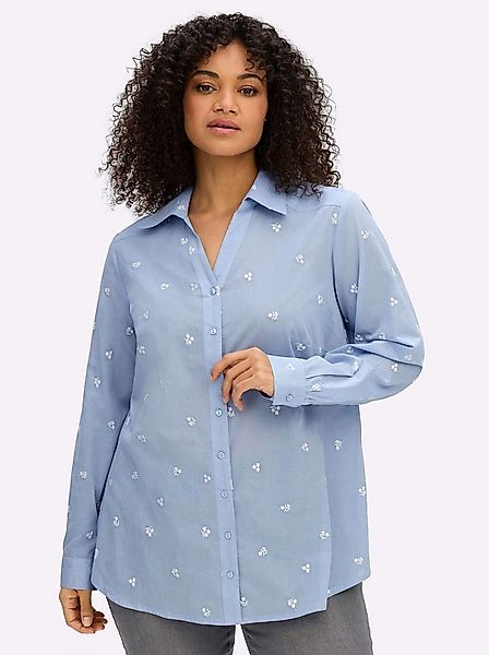 Sheego Klassische Bluse Langarm-Bluse Langarm günstig online kaufen