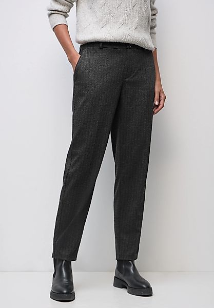 STREET ONE Chinohose mit Fischgratmuster günstig online kaufen