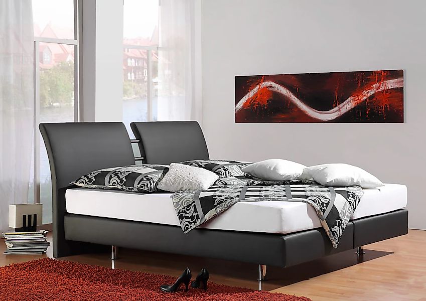 Home affaire Boxspringbett "Polo" in 3 Matratzenarten, 3 Breiten und 4 Farb günstig online kaufen