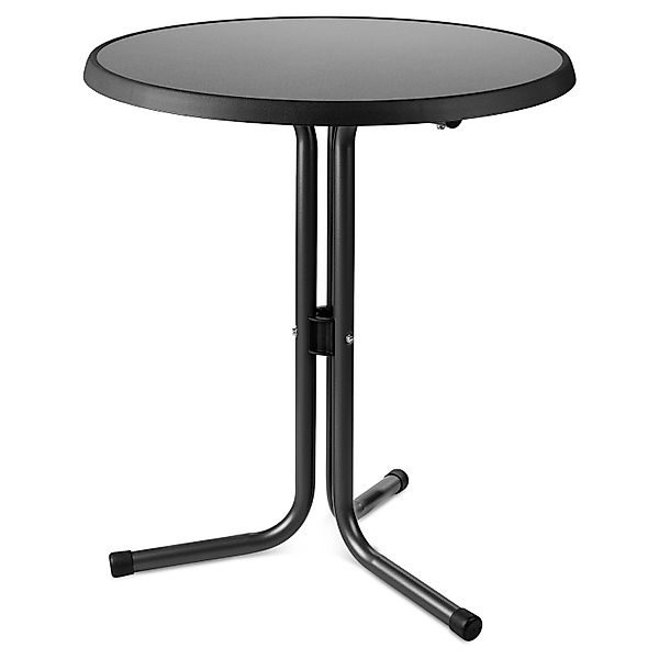 Beautissu Emma Stehtisch Ø60xH71 cm Grau Stahl günstig online kaufen