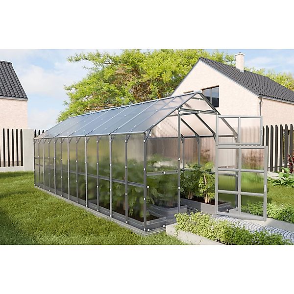 Klasika Greenhouses House KLASIKA Gewächshaus 14.38m², 2.35m x 6.12m mit 6 günstig online kaufen