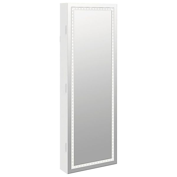 vidaXL Spiegel Spiegel-Schmuckschrank mit LED-Beleuchtung Wandmontage günstig online kaufen