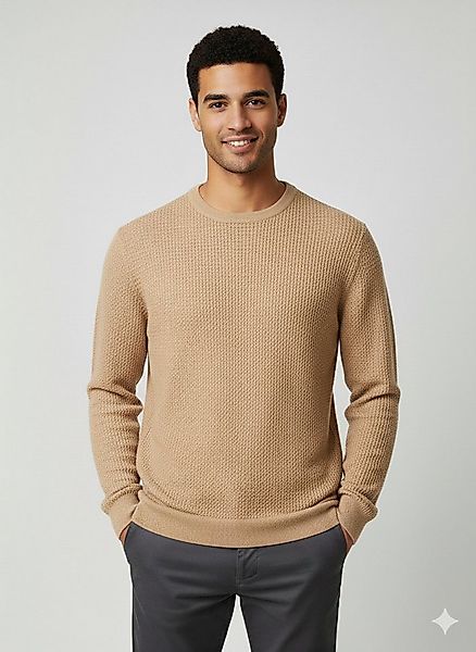 Selected Rundhalspullover SLHHENNY LS KNIT RELAXED CREW NECK D günstig online kaufen