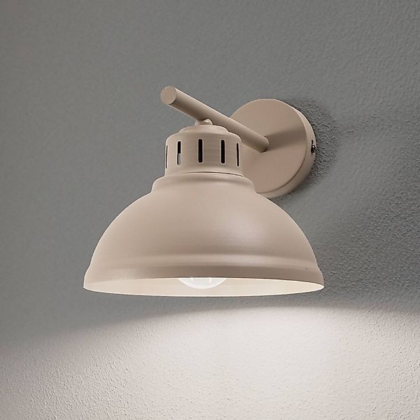 Wandleuchte Sven, 1-flammig, beige, Stahl günstig online kaufen