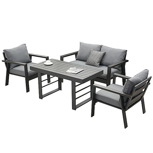 MeXo Gartenlounge-Set Aluminium Balkonmöbel Set mit günstig online kaufen
