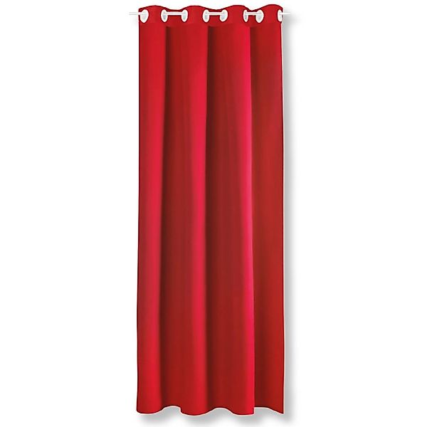 Bestlivings Dekoschal Ellen Ösen 140 cm x 145 cm Rot günstig online kaufen