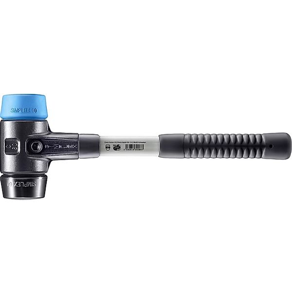 Halder Simplex Schonhammer Ø 60 mm TPE-soft Blau   Gummi Schwarz mit Verstä günstig online kaufen