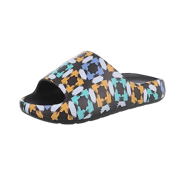 Ital-Design Damen Mules Strand Pantolette (86192703) Flach Pantoletten in S günstig online kaufen