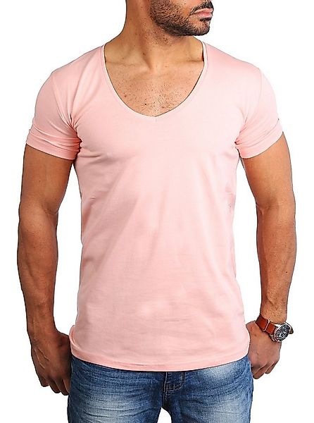 Young & Rich T-Shirt Herren Uni Basic extra tiefer Ausschnitt Unterziehshir günstig online kaufen
