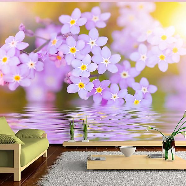 Fototapete -  Violet Petals In Bloom günstig online kaufen