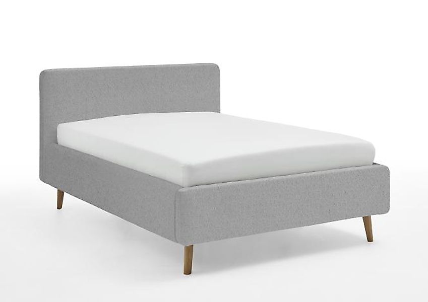 140x200 Polsterbett MATTIS  mit Bettkasten von Meise Möbel Grau günstig online kaufen