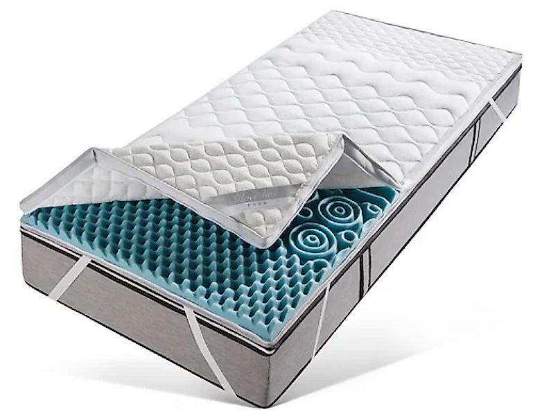 fan Topper »Softly XXL PLUS Silverline« 7-Zonen-Topper in 90x200 cm und wei günstig online kaufen