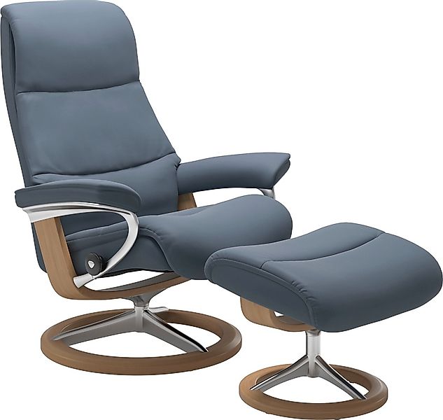 Stressless "View" Set, Relaxsessel mit Hocker, mit Signature Base, Größe M, günstig online kaufen