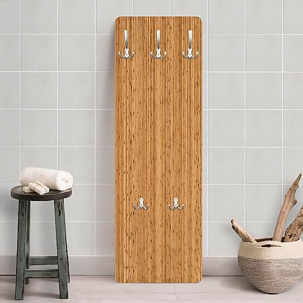 Wandgarderobe Holzpaneel Bambus günstig online kaufen