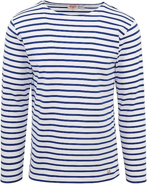 Armor-Lux Pullover Streifen Kobaltblau - Größe L günstig online kaufen