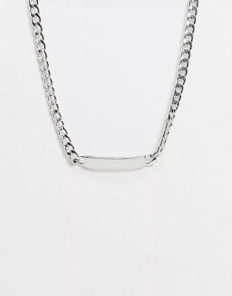 DesignB – Halskette in Silberoptik mit Stegdetail günstig online kaufen