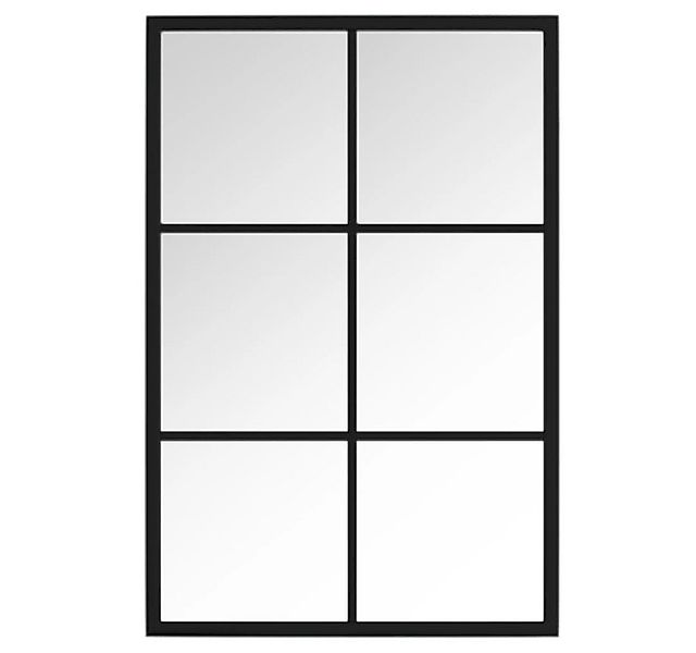 furnicato Wandspiegel Schwarzer 60 x 40 cm mit Metallrahmen (1-St) günstig online kaufen