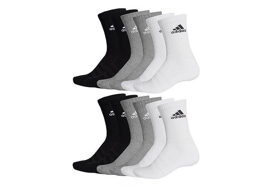 adidas Sportswear Socken Cushioned Crewsocken (6-Paar) mit Logo im Bund günstig online kaufen