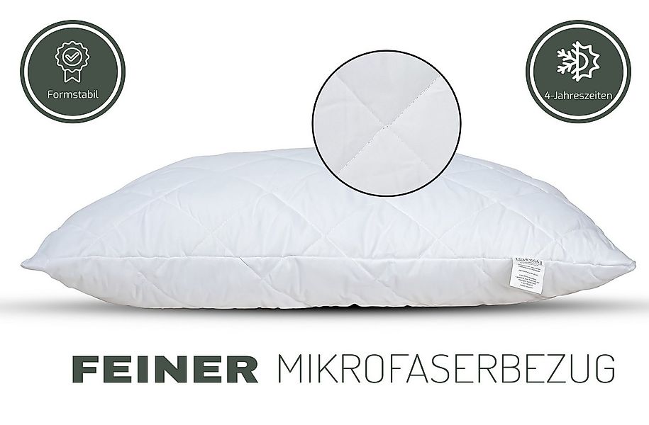 livessa Kopfkissen Microfaserkissen - Kopfkissen - Schlafkissen - Seitensch günstig online kaufen