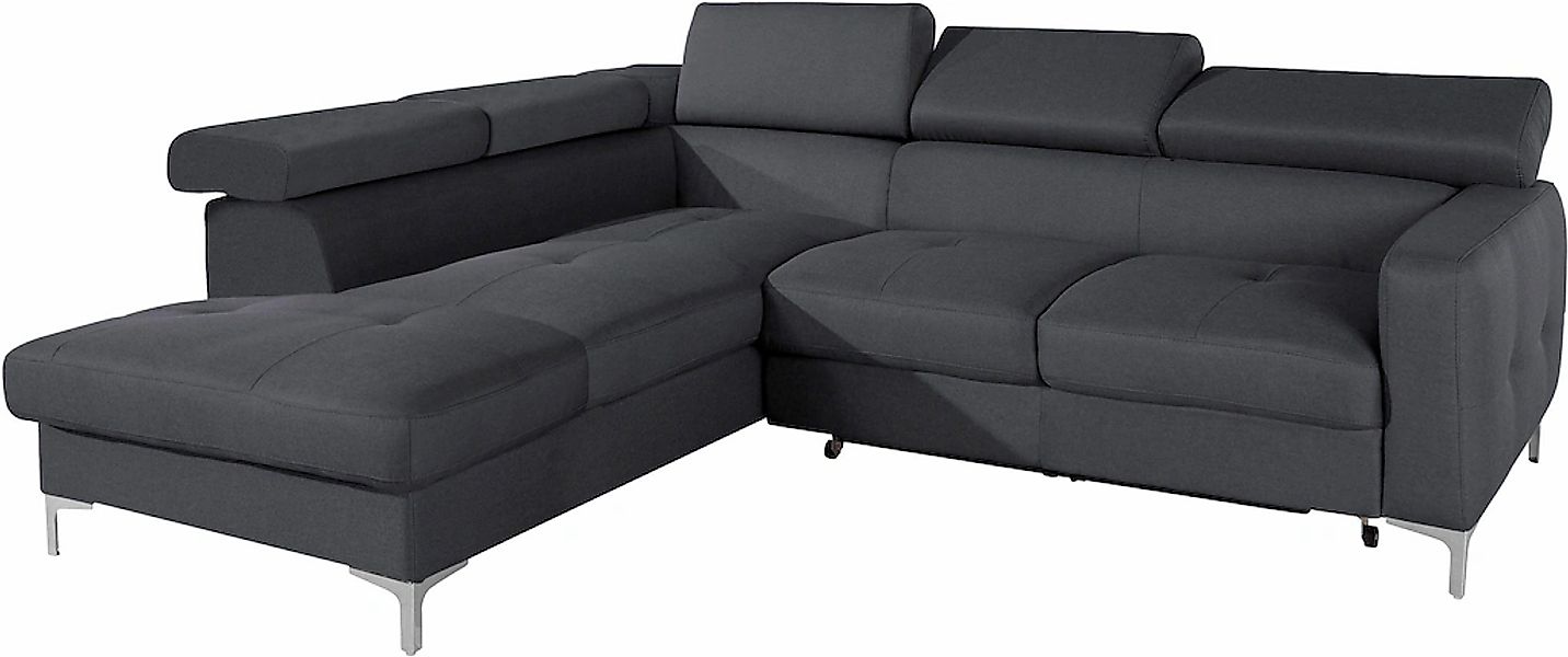 COTTA Ecksofa "Sammy L-Form", mit Kopfteilverstellung, wahlweise mit Bettfu günstig online kaufen