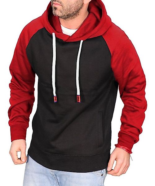 RMK Kapuzenpullover Herren Hoodie Langarmshirt Kapuze Basic Longsleeve Tasc günstig online kaufen