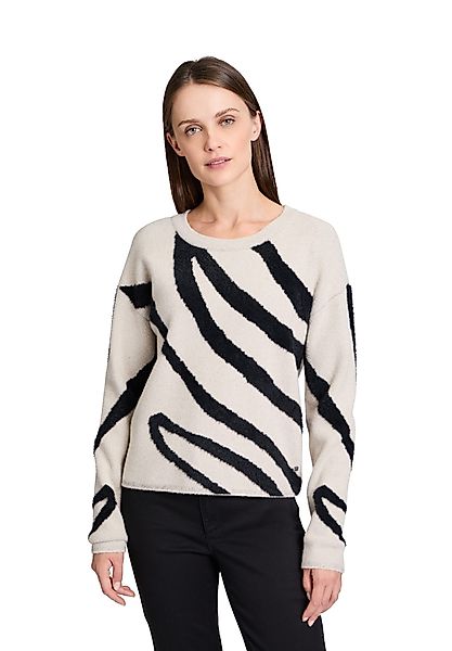 Betty&Co Strickpullover Damen Strickpullover mit Jacquard günstig online kaufen