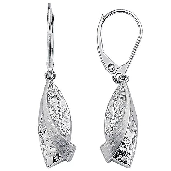 SIGO Ohrhänger 925 Sterling Silber gehämmert Ohrringe Boutons Silberohrring günstig online kaufen