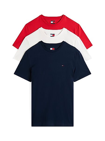 Tommy Jeans T-Shirt "TJM XSLIM 3 PACK TEE", Mit Rundhalsausschnitt günstig online kaufen