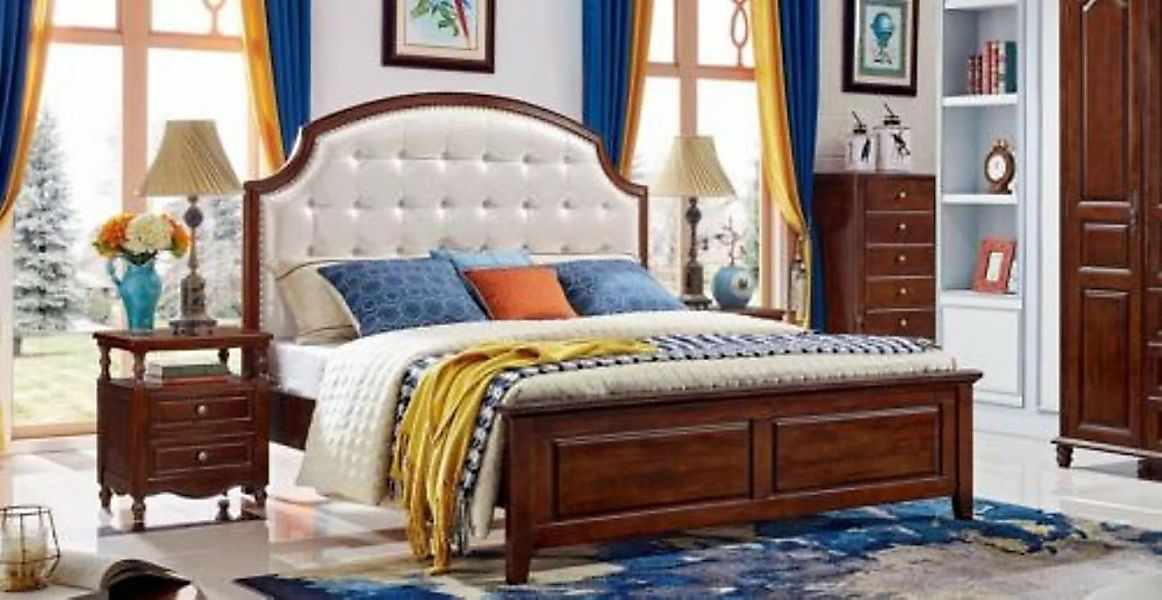 JVmoebel Bett, Bett Möbel Design Betten Massiv Doppelbett Schlafzimmer Art günstig online kaufen