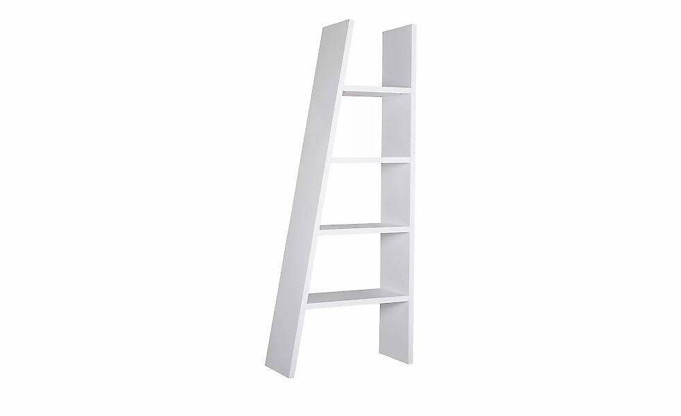Bücherregal schräg weiß  Parone ¦ weiß ¦ Maße (cm): B: 76 H: 190 T: 33.0 Re günstig online kaufen