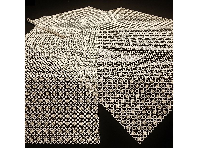 Brilliant Tischdecke Spitzeneinsatz / Versch. Größen / TW-881845 Beige, Spi günstig online kaufen