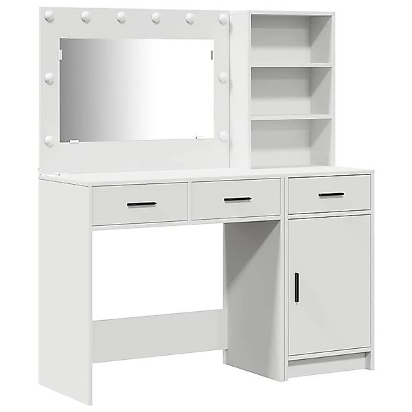 vidaXL Schminktisch 2-Tlg Weiß 78,5 x 41 x 135 cm Holzwerkstoff 3334263 günstig online kaufen