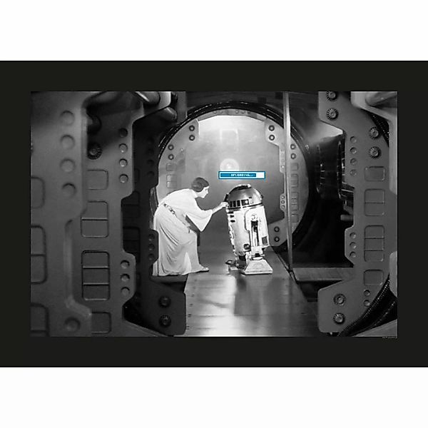 Komar Poster Star Wars Classic Leia R2D2 Upload Star Wars B/L: ca. 70x50 cm günstig online kaufen