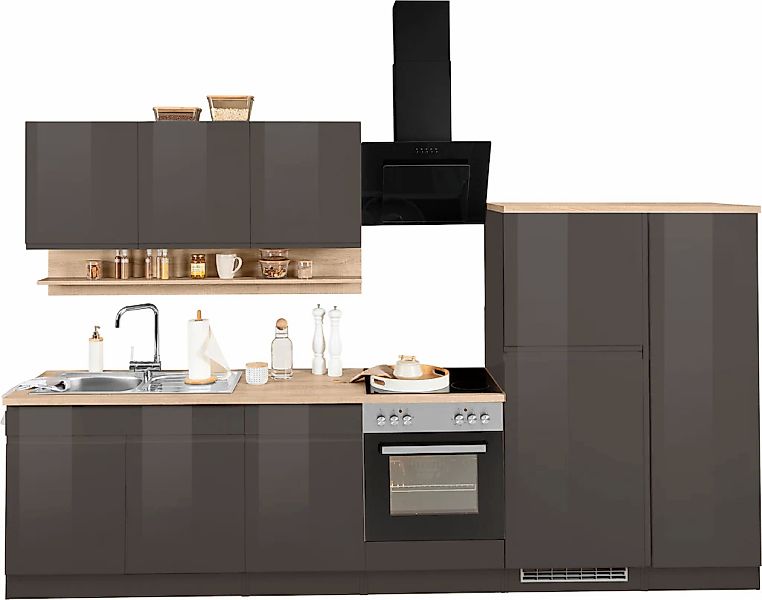 HELD MÖBEL Küchenzeile "Virginia", Breite 320 cm, wahlweise mit E-Geräten günstig online kaufen