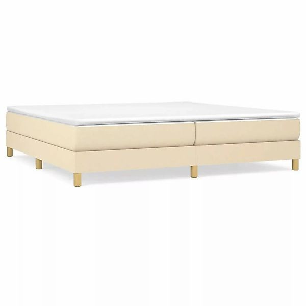 vidaXL Boxspringbett Creme 200x200 cm Stoff1379136 günstig online kaufen