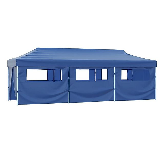 vidaXL Faltzelt, Zelt Partyzelt Pop-Up mit 8 Seitenwänden 3 x 9 m Blau günstig online kaufen