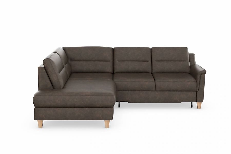 sit&more Ecksofa »Farö L-Form« inklusive Federkern, wahlweise mit Bettfunkt günstig online kaufen